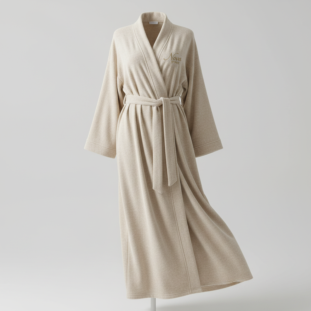 Robe d'Intérieur Longue Élégance Nova